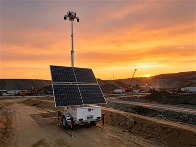 Mobilna przyczepa do monitoringu zasilana energią słoneczną-: najlepszy wybór...